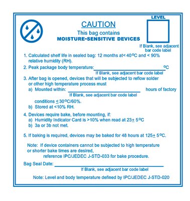 Label, JEDEC 113 Moisture WarningAbso